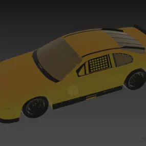 Nascar Racing Car With Cover 3d model