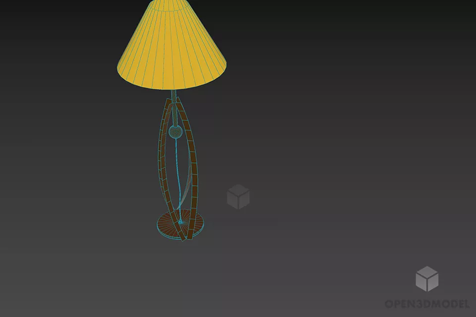 Hotel Table Lamp Terzani 3d model 2