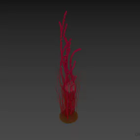 Decor Flower Branches Plant 3d model
