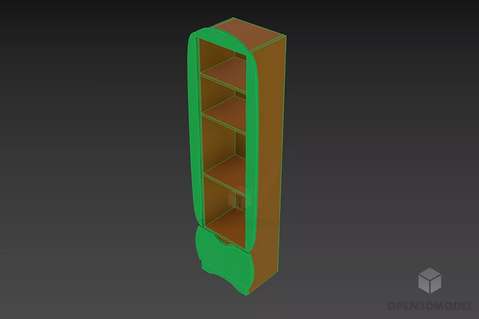 Kidroom Rack For Book Storage 3d model 2