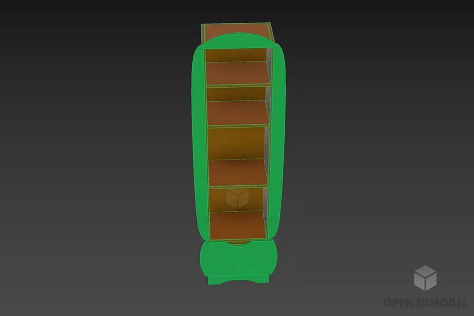 Kidroom Rack For Book Storage 3d model 3