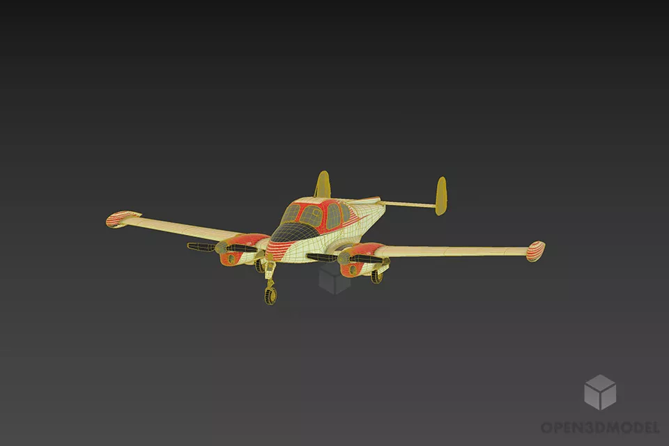 Small Airplane Morava 3d model 3