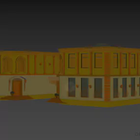 Market Center Complex Building 3d model