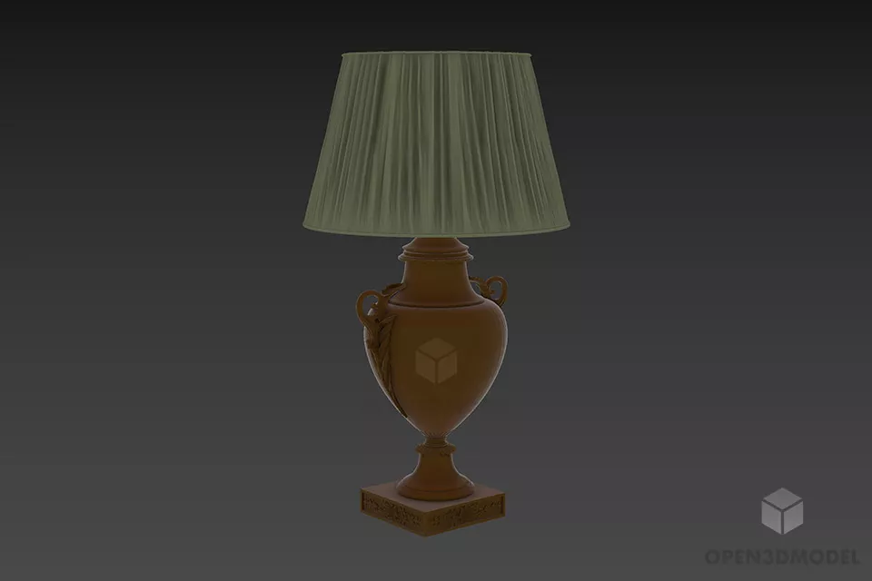 Modernism Curved Lamp 3d model