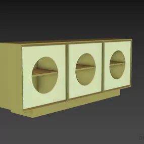 Locker Morelato With Circular Door 3d model