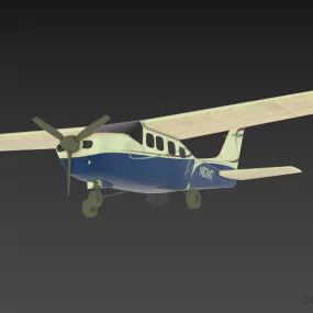 Private Airplane N87mt 3d model