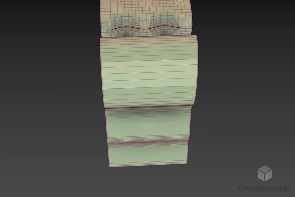 Hand Dryer Wall Mounted 3d model 3