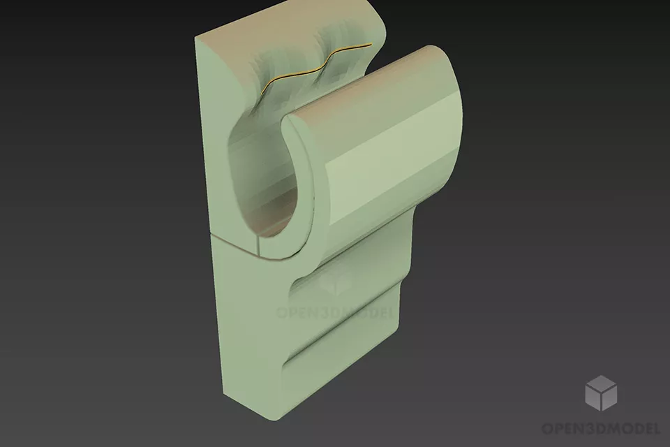 Stainless Steel Towel Rail 3d model