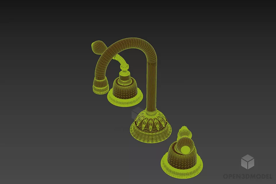 Kitchen Faucet Wagner 3d model 2