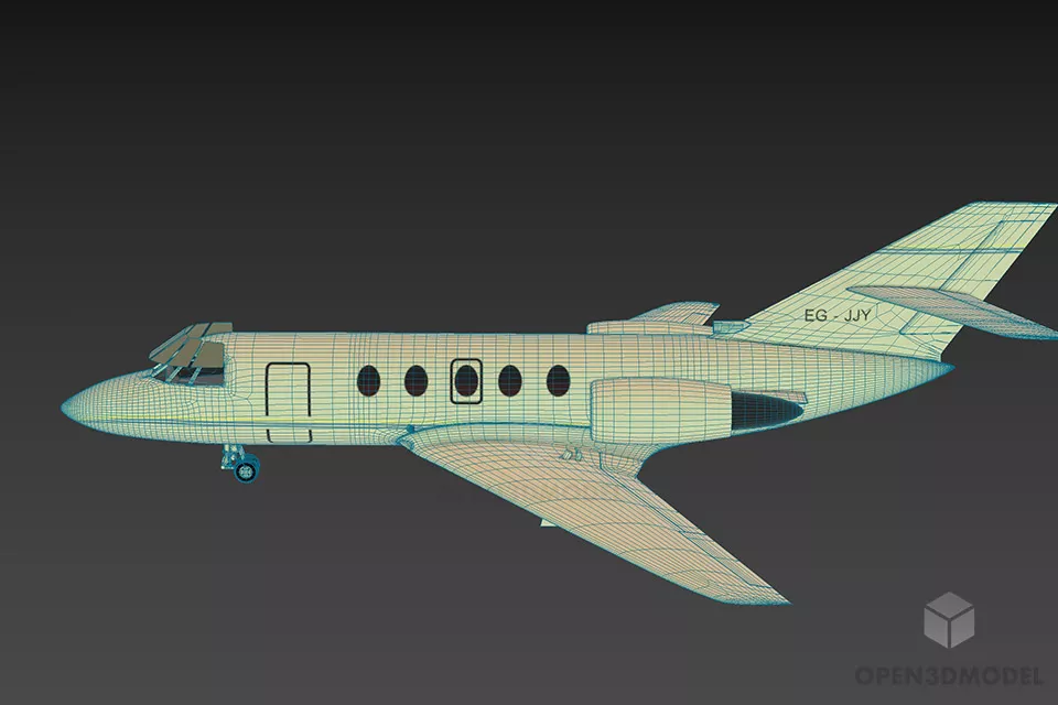 Personal Airplane Usa 3d model 3