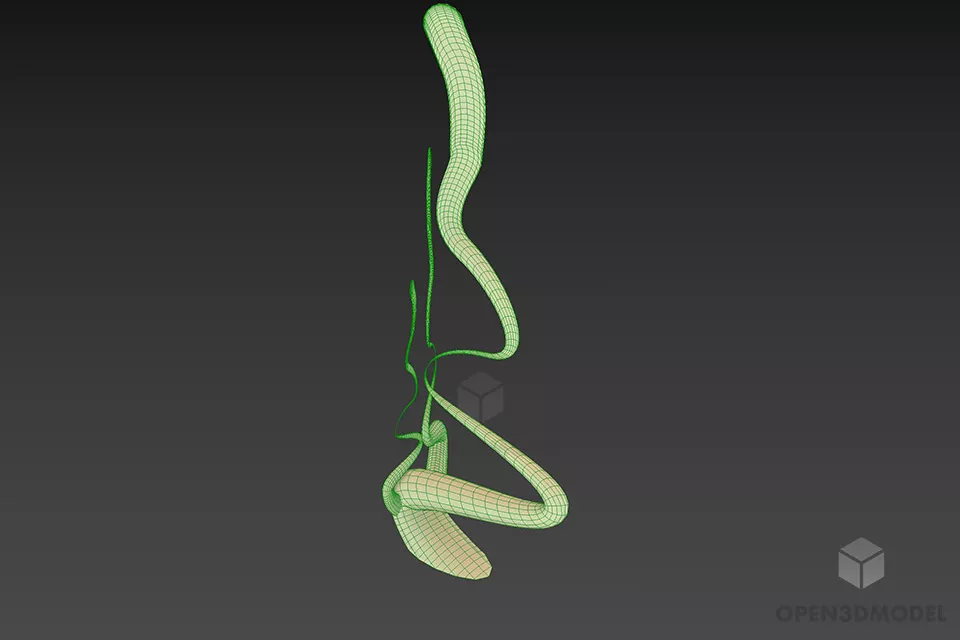 Modern Figurine Twist Shape 3d model 2