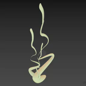 Modern Figurine Twist Shape 3d model