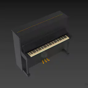 Upright Piano 88 Keys 3d model