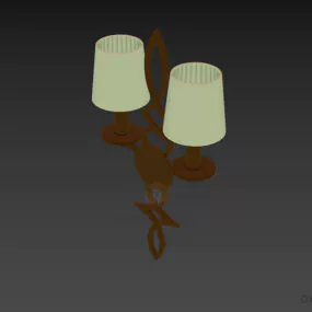 French Sconce Lamp Chateau 3d model