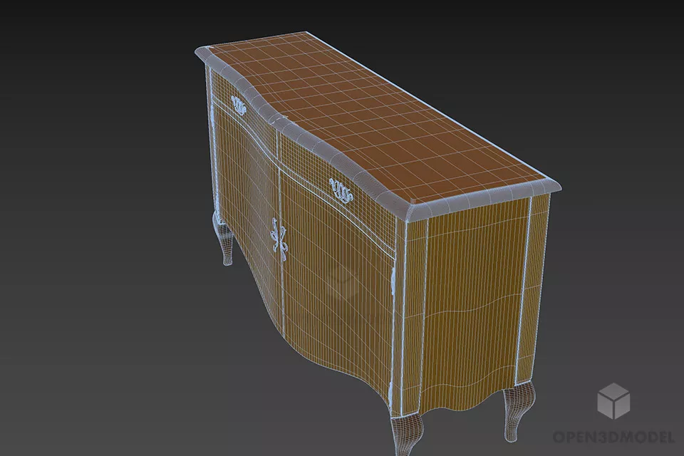 Boutique Locker Raffaello 3d model 2