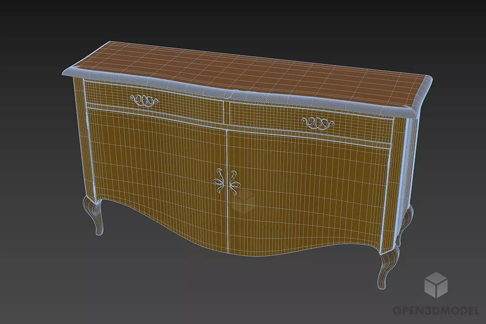 Boutique Locker Raffaello 3d model 3