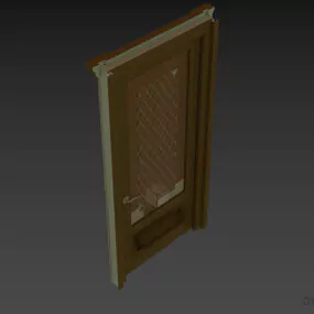 Italian Door Brioni With Frame 3d model