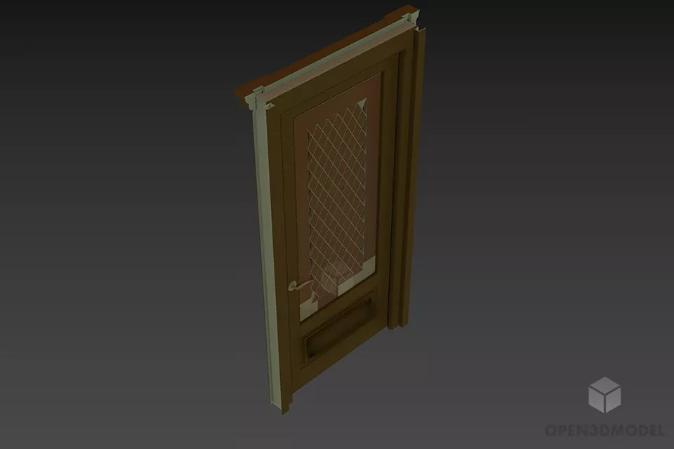 Frame Decoration Floral Shape 3d model