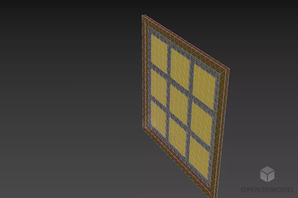 Frame With Family Photo 3d model 2