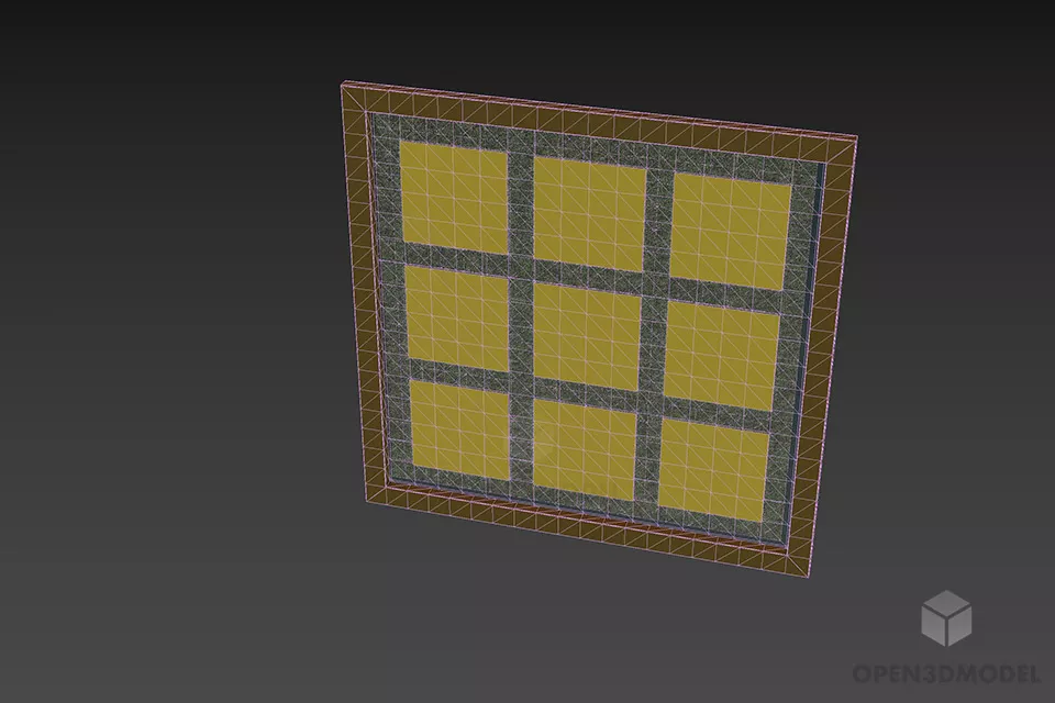 Frame With Family Photo 3d model 3