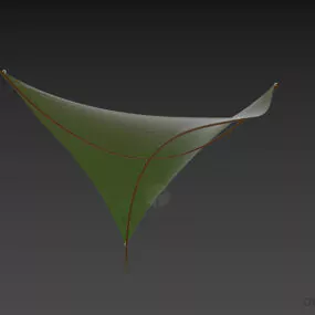 Textile Tent Structure 3d model