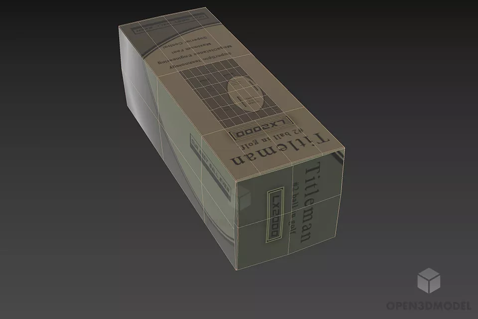 Perfume Product Box 3d model 3