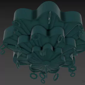 Ceiling Lamp Cake Shade 3d model