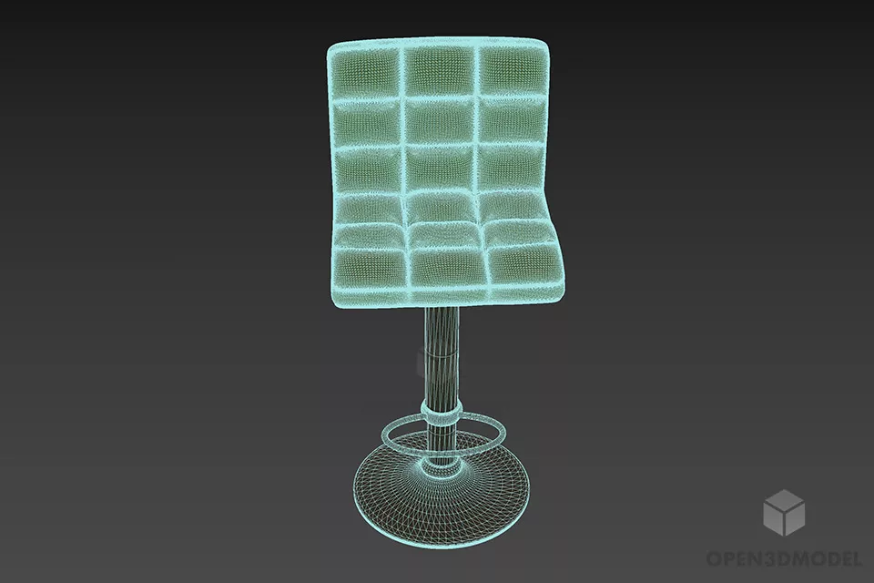 Modern Bar Chair Marini 3d model 3