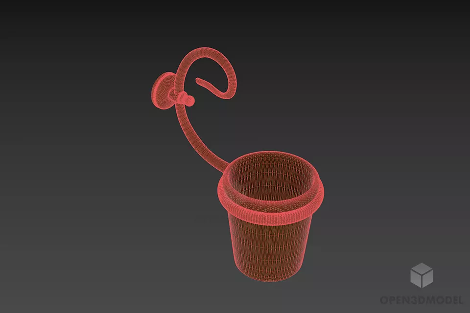 Curved Arm Rack 3d model 2