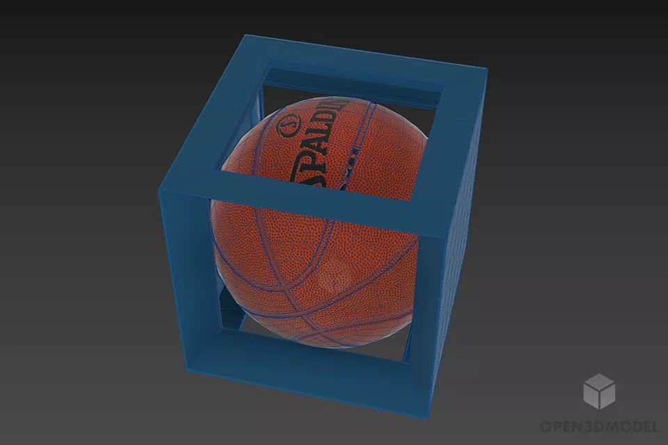 Basketball In Box 3d model 3