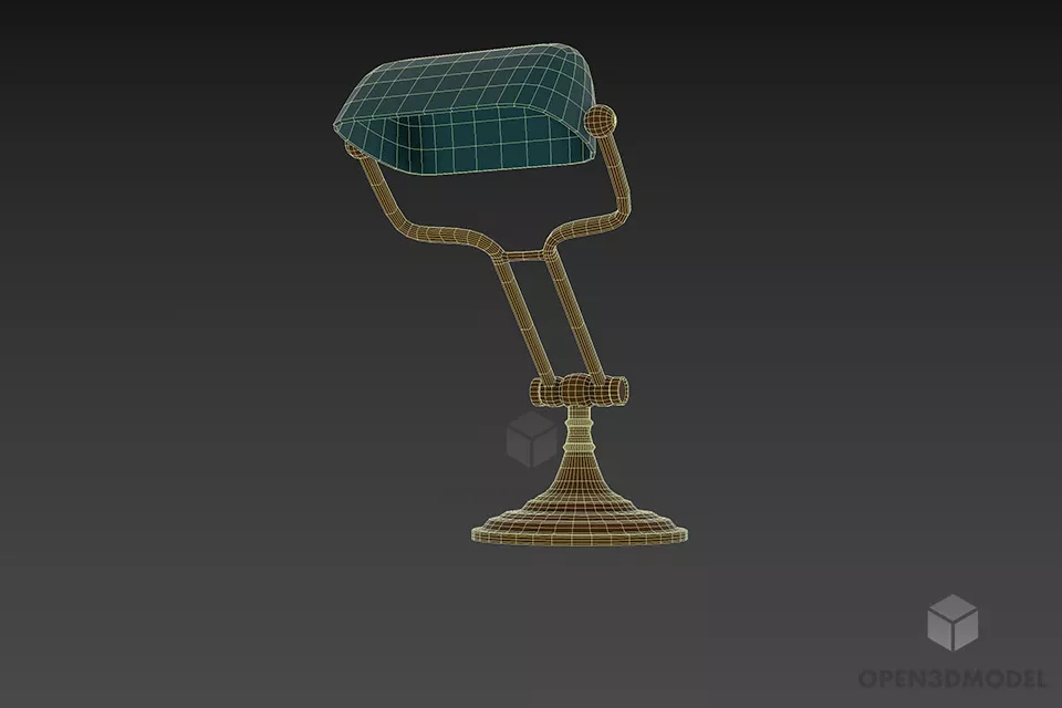 Steel Lamp Foldable 3d model 2