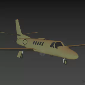 Private Airplane Aero Space 3d model
