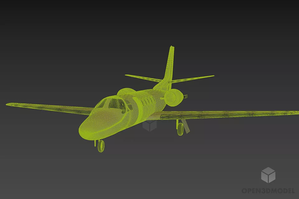 Private Airplane Aero Space 3d model 3
