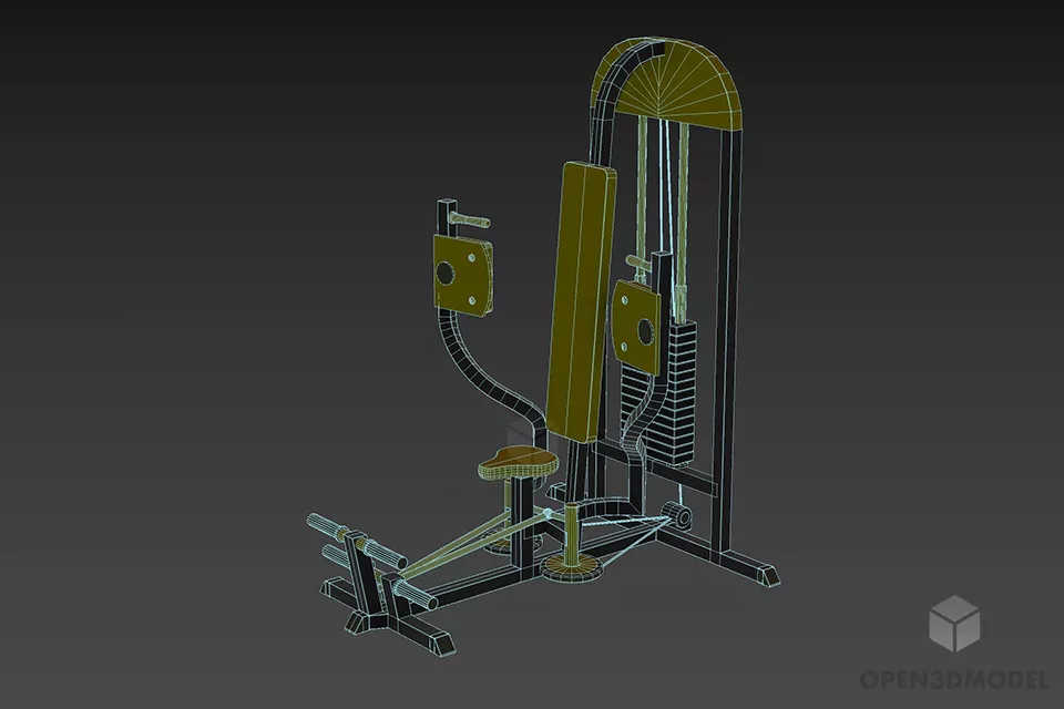 Gym Impulse Dual Inner And Outer 3d model 2