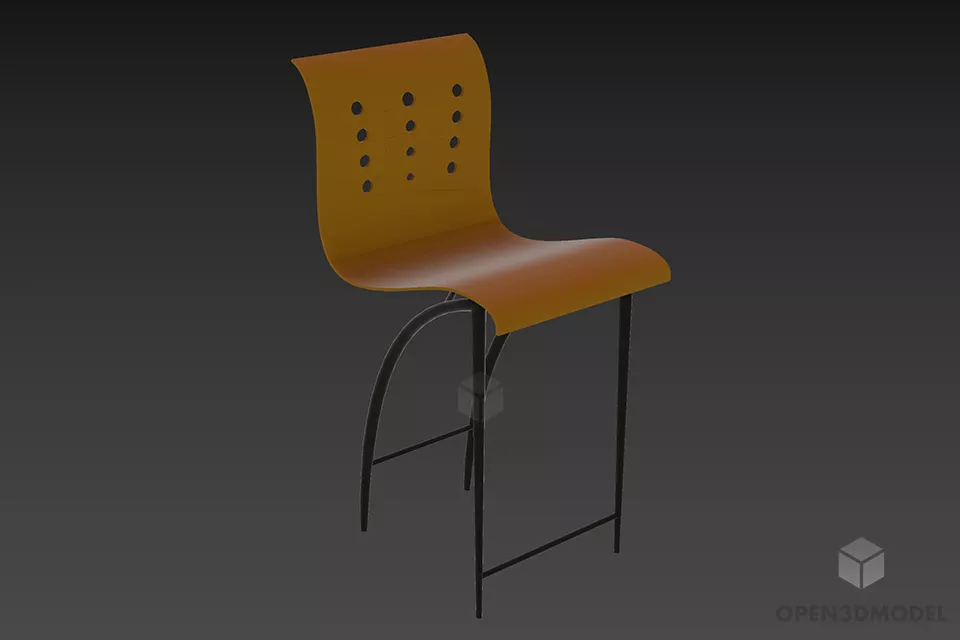 Flat Throne Chair Conceptual 3d model