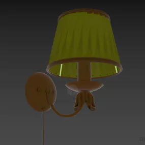 Boutique Sconce Lamp Brass Arm 3d model