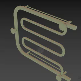 Stainless Steel Towel Rail 3d model