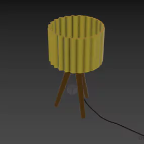 Low Floor Lamp Tripod Stand 3d model
