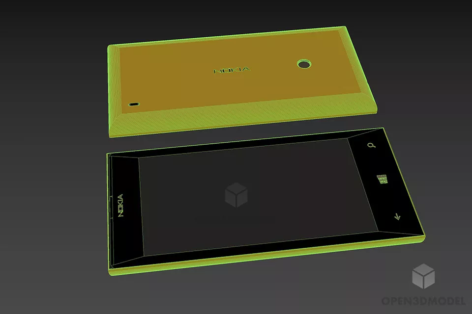 Smartphone Android Nokia 3d model 3