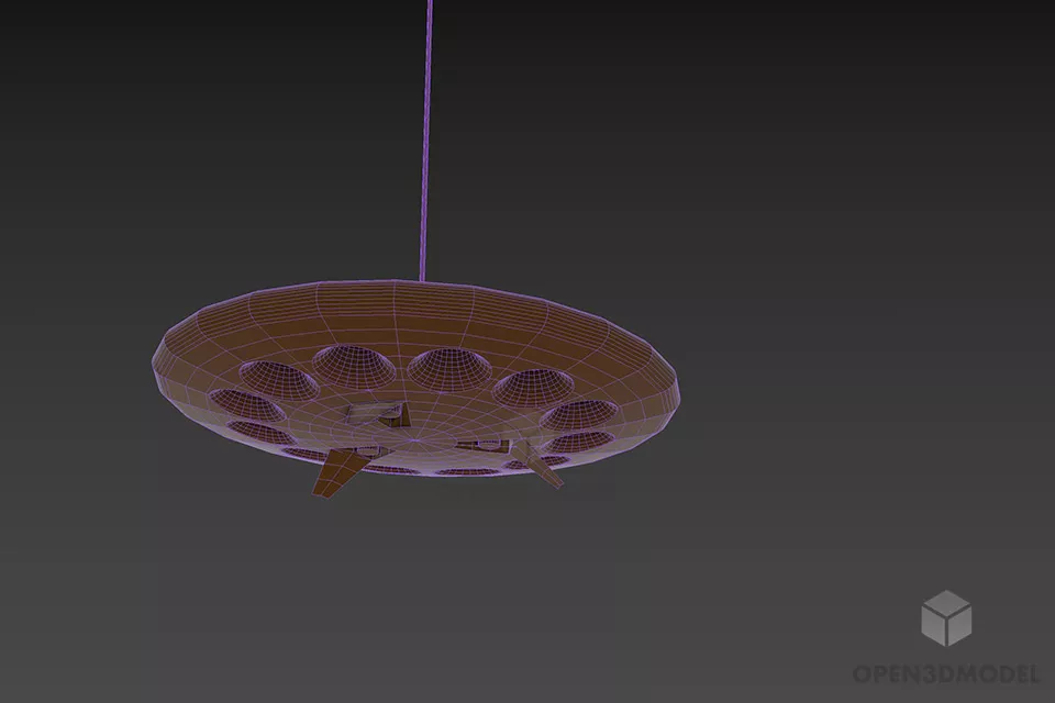 Ufo Pendant Lamp 3d model 3