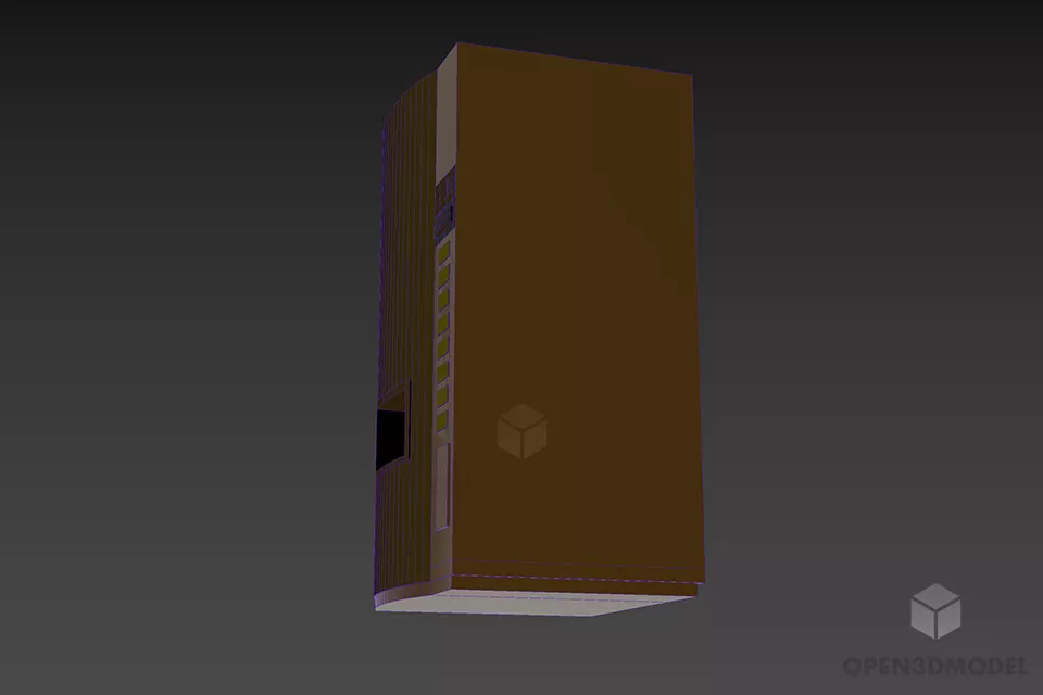 Shop Drink Cabinet Machine 3d model 2