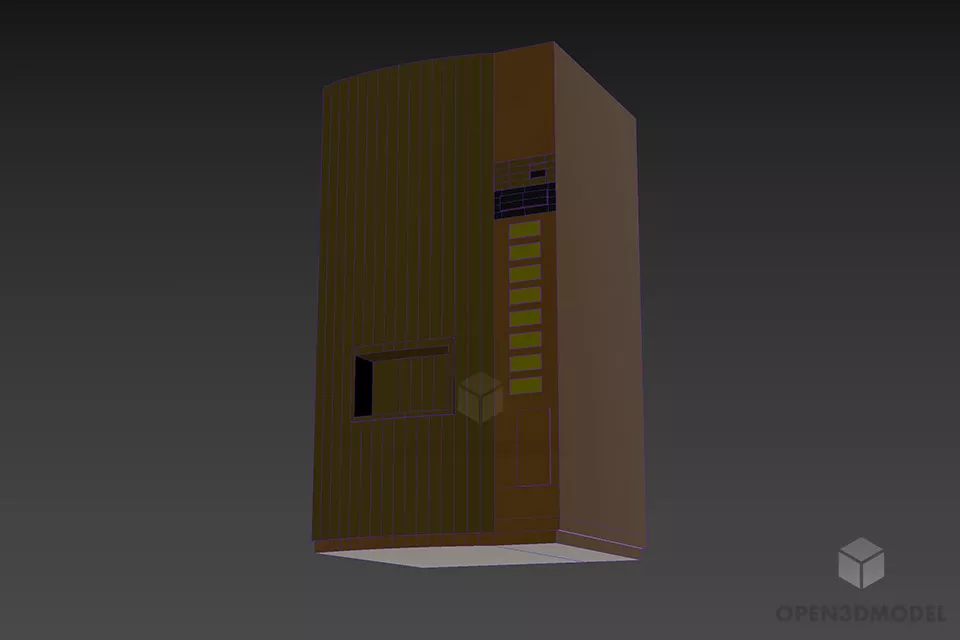 Shop Drink Cabinet Machine 3d model 3