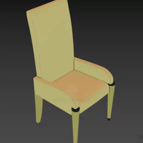 Restaurant Armchair With High Back 3d model