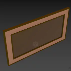 Rectangle Mirror For Bathroom 3d model
