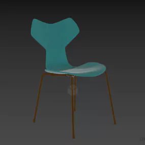 Arne Jacobsen Grand Prix Chair 3d model