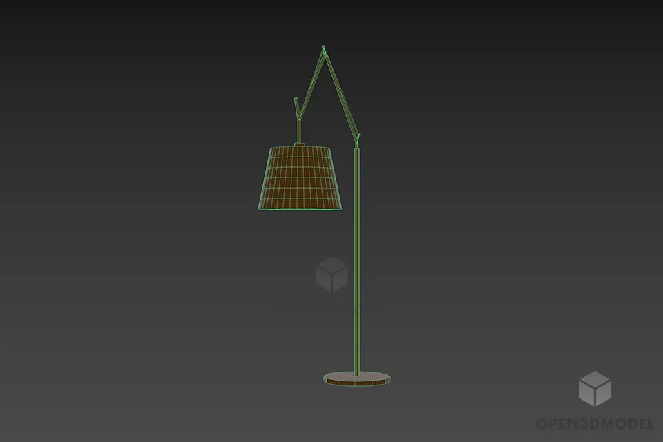 Modernism Floor Lamp Ikea 3d model 2