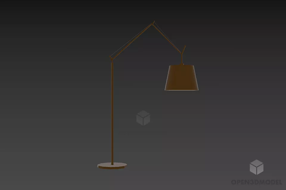 Antique Console Colombo Curved Leg 3d model
