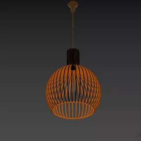 Pendant Lamp Sphere Lantern Shade 3d model