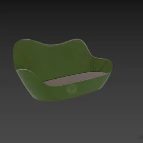 Modernism Sofa Lip Shape 3d model