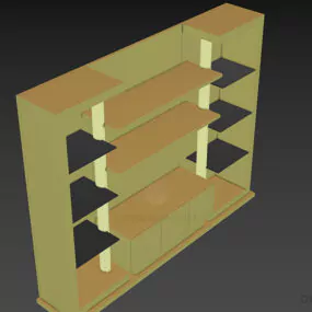 Hotel Side Tv Rack 3d model